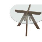 Wade 48-inch Glass Top 5-piece Dining Set(table & 4 Side Chairs) - Image 9