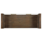 Garland, Sofa Table, Glass Top, Toffee Finish - Image 7