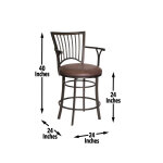 Bayview 24″ Counter Stool, Swivel - Image 10