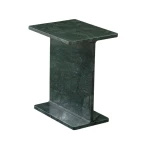 Irma I-beam Solid Empress Green Marble Accent Table - Image 4