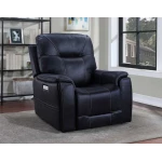 Lexington Triple-power Media Recliner, Ocean Blue