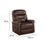 Ottawa Power Lift Chair With Heat And Massage, Walnut - Image 16