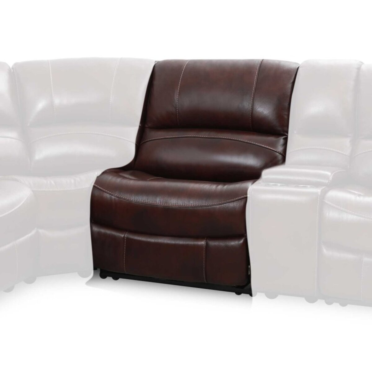 53f14c56824d69f93badd71de0b44938 Denver Armless Dual-power Recliner, Brown - Image 1
