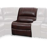 Denver Armless Dual-power Recliner, Brown