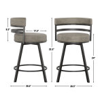 Gene Grade 24″ Commercial Grade Counter Stool - Image 13