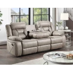 Tyson Sofa, Manual Reclining, Drop-down Console And Power Strip, Glider - Image 3