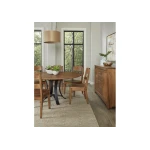 Crafted Cherry Dining By Ben & Erin Napier 48 Inch Round Table W/ Metal Base - 151-048-200 - Image 2