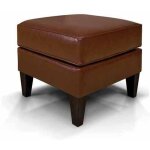 Collegedale Leather Ottoman