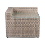 Tamyra Resin Wicker Side Table & Ottoman - Image 6