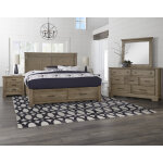 Cool Rustic King Mansion Bed With Footboard Storage - Image 6