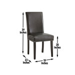 Verano Black Pu Side Chair - Image 6