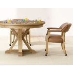 Rylie 6-piece Game Dining Set, Natural Finish