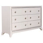 Cassie Illuminating Glam Dresser And Mirror, Shimmering Pearl Finish - Image 13