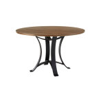 Crafted Cherry Dining by Ben & Erin Napier 48 inch ROUND TABLE w/ Metal Base - Image 4