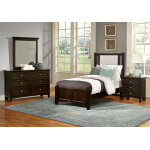 Bonanza TWIN UPHOLSTERED BED 3/3 - GREY