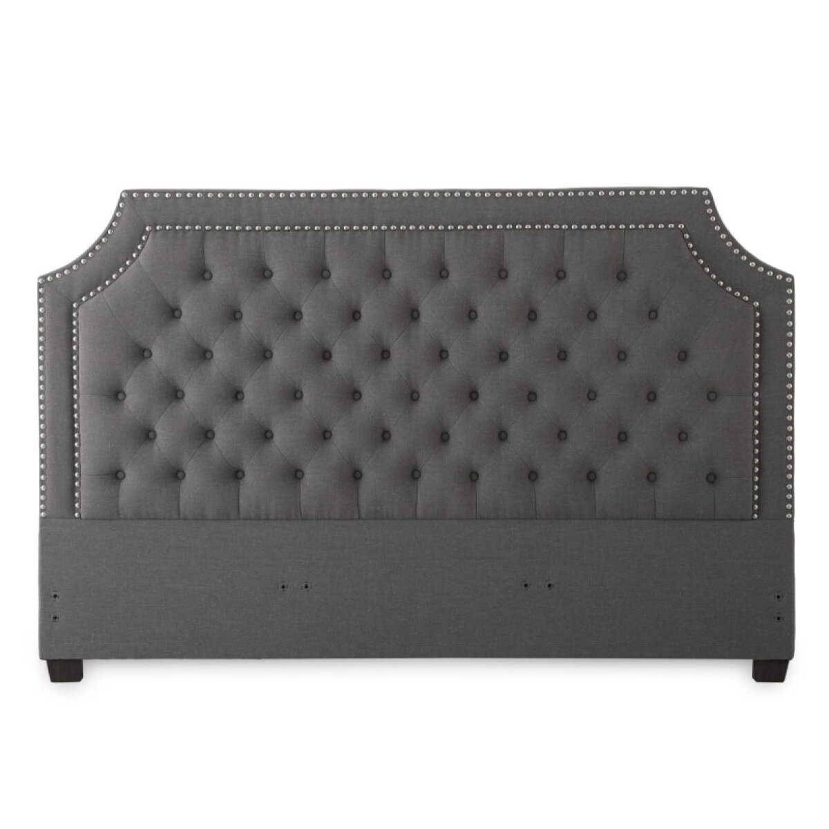 5ba0f7575807ac880e2a330493781dd3 Wilshire King Gray Upholstered Headboard - Image 1