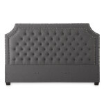 Wilshire King Gray Upholstered Headboard