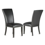 Finley Black Vegan Leather Side Chair