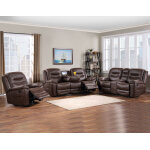 Stetson Manual Reclining Console Loveseat - Image 6
