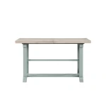 Darcy 64-82″counter Table With 18-inch Leaf, Mint Green And Natural Finish - Image 4