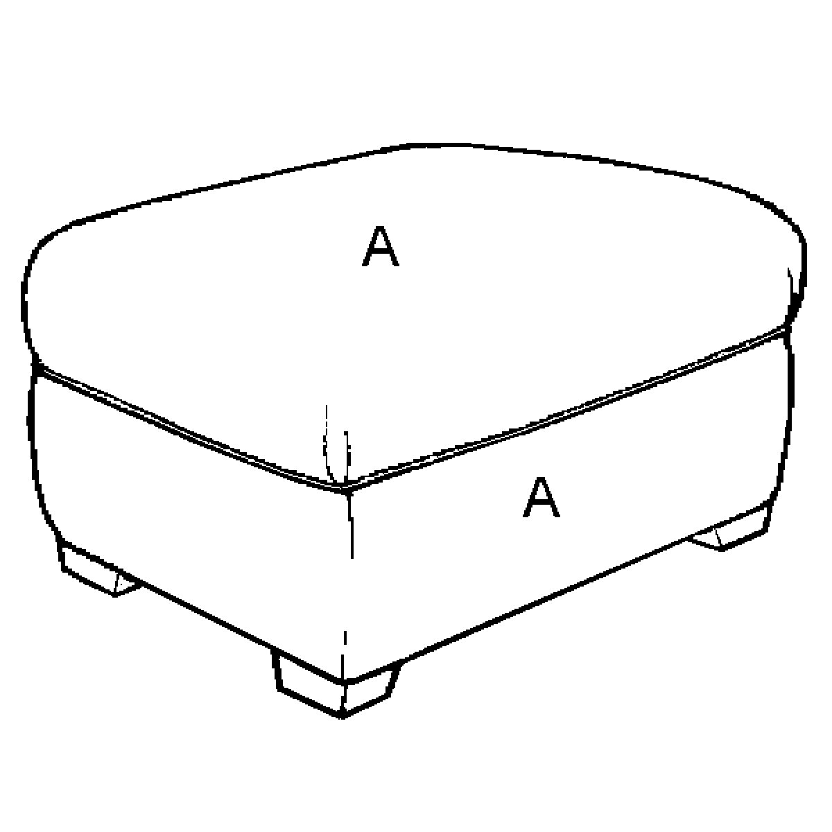 5ec8d28f978d997572c26087a8db2511 R079-00 Ottoman - Image 1