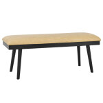 Vida 49″ Sand Vegan Leather Dining Bench - Image 6