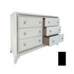 Cassie Queen Illuminating 4-piece Glam Queen Bedroom Set - Image 26