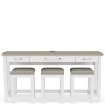 Sofa Table W/3 Stools - Image 3