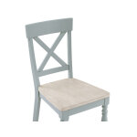 Darcy 5-piece 42″ Round Dining Set, Mint Green And Washed Linen Finish - Image 16