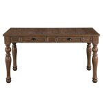 Joanna 59.5″ 4-drawer Dining Table, Brown - Image 6