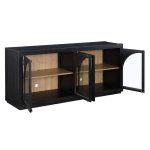 Magnolia Cathedral Doored Server, Black - Image 3