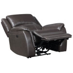 Alexandria Leather Power Recliner, Chocolate - Image 7
