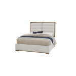 Crafted Oak by Ben & Erin Napier Erin's Upholstered Bed - Oatmeal Fabric - Image 3