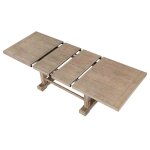 Napa 108-inch Counter Table With/2 18-inch Leaves, Sand - Image 10