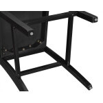 Joplin Solid Wood 24″ Farmhouse Counter Stool, Walnut And Ebony Finish - Image 10