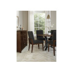 Crafted Cherry Dining by Ben & Erin Napier UPH SIDE CHAIR BLACK FABRIC - Image 6