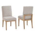 Crafted Cherry Dining by Ben & Erin Napier UPH SIDE CHAIR OATMEAL FABRIC