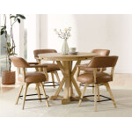 Rylie 6-piece Counter Game Dining Set, Natural Finish - Image 4