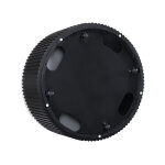 Colvin, 18″ Round White Marble Top End Table, Toffee - Image 6