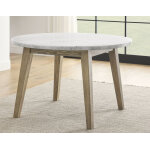 Vida 5-piece 48″ Round White Marble Dining Set - Image 11