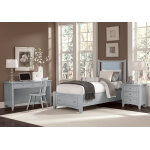Bonanza TWIN UPHOLSTERED STORAGE BED 3/3 - BLUE - Image 5