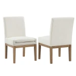 Aubrey 5-piece 54″ Round Dining Table Set, Driftwood - Image 10