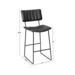 Tribeca 30″ Commercial Grade Bar Stool, Black - Image 9