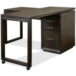 Swivel Lift-top L-desk - Image 9