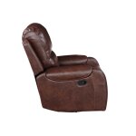Keily Recliner, Manual Swivel, Glider, Brown - Image 9