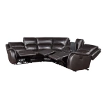Alexandria Right-arm-facing Leather Recliner With Power Footrest, Chocolate - Image 8