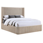 Henry Reeded Queen 4-piece Bedroom Set, Tan Finish - Image 25