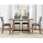 Aubrey 5-piece 59.5″ Counter Dining Set, Driftwood Finish