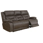 Aria Dual-power Reclining Sofa, Saddle Brown - Image 7