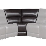Alexandria Leather Corner Wedge, Chocolate